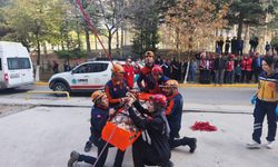 Kırşehir Eğitim ve Araştırma Hastanesinde Nefes Kesen Tatbikat