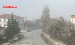 KIRŞEHİR GÖLHİSAR MAHALLESİNDE BUHARLAŞMA SİSİ GÖRÜNTÜSÜ