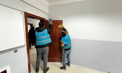 Yarıyıl Tatilinde Okullarda Bakım ve Temizlik Çalışması