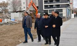 Kırşehir TOKİ Uygulama Oteli İnşaatında İnceleme