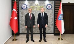 Kaymakam Bayram, İl Emniyet Müdürü Görücü’yü Makamında Ziyaret Etti