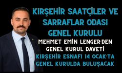 Mehmet Emin Lenger’den Genel Kurul Daveti