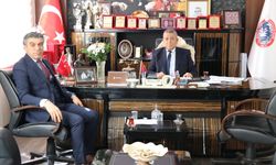 SGK İl Müdürü Şenlik’ten ESOB Başkanı Öztürk’e Ziyaret