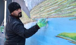 Kule vinçten tuvale: Kırşehir’de operatörün sanat yolculuğu