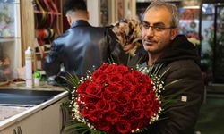 Kırşehir'de sevgililer gününe özel '41 kere maşallah' çiçek konseptine ilgi