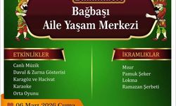 Ramazan Etkinlikleri 6 Mart’ta Bağbaşı’nda