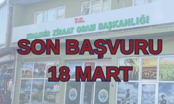 Tohum Hibe Desteği İçin Son Başvuru 18 Mart