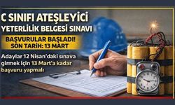 C Sınıfı Ateşleyici Sınavı için Başvurular Başladı