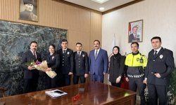 Polis Haftası’nda Kaymakam Öğüt’e Ziyaret