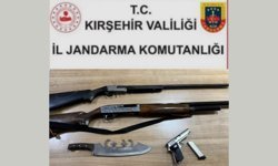 Kırşehir’de Ruhsatsız Silahlar Ele Geçirildi