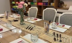 Çiçekdağı Sanat Kafe Kursiyerlerinden Renkli Çalışmalar