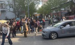 İki kişinin yaralandığı kaza kamerada