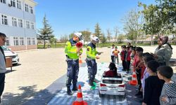 Çiçekdağı’nda Öğrencilere Trafik Eğitimi Verildi