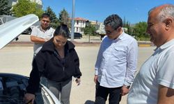 Müdür Örsan Pınar Mucur'da Direksiyon Sınavını İnceledi