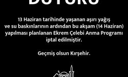 O program iptal edildi!
