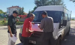 Akçakent'te Servis Araçları Didik Didik Edildi