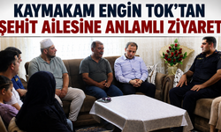 Kaymakam Engin Tok'tan Şehit Ailesine Anlamlı Ziyaret