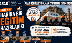 AFAD Gönüllüsü Olmak İsteyenlere Eğitim Fırsatı