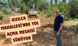 Özbağ'da Yol Açma Çalışmaları Aralıksız Sürüyor