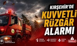 Kırşehir'de Kuvvetli Rüzgâr Alarmı
