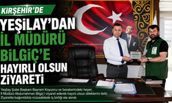 Yeşilay'dan İl Müdürü Bilgiç'e Hayırlı Olsun Ziyareti