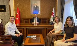 Halk Bank Şube Müdürü Gümüş’ten Kaymakam Yüksel’e Ziyaret