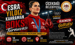 Çiçekdağı, Milli Boksör Esra Yıldız Kahraman'ı Ağırlayacak