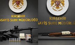 Kırşehir'de ruhsatsız tabanca ve av tüfekleri ele geçirildi