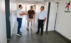 NECATİBEY İLKOKULU'NDA ONARIM ÇALIŞMALARI İNCELENDİ