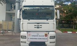 Kırşehir'de şasesi değiştirilen tır yol kontrolünde yakalandı