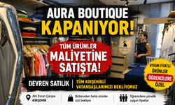AURA BOUTIQUE’TE ÜRÜNLER MALİYETİNE SATIŞTA