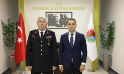 İl Jandarma Komutanı Yıldırım’dan Kaymakam Ergün’e Ziyaret