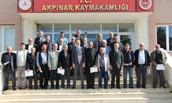 Kaymakam Erdoğan Muhtarlarla Bir Arada