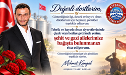 Başkan Kangal’dan Anlamlı Çağrı: Çiçek Yerine Bağış