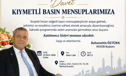 KESOB Başkanı Öztürk, Basın Mensuplarıyla Buluşacak