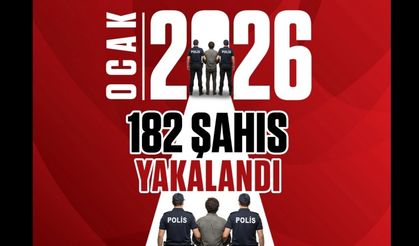 Kırşehir’de Ocak Ayında 182 Aranan Şahıs Yakalandı