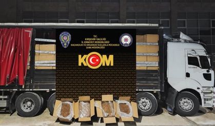 Kırşehir’de 5.5 Ton Kaçak Tütün Ele Geçirildi