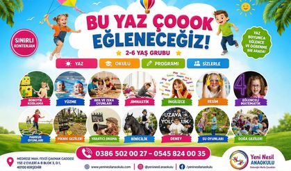 Yeni Nesil Anaokulu'nda yaz okulu heyecanı: Kontenjanlar sınırlı
