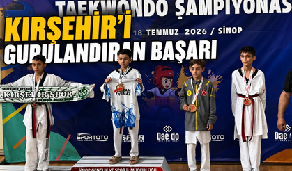 Kırşehir'e Taekwondoda Türkiye Derecesi