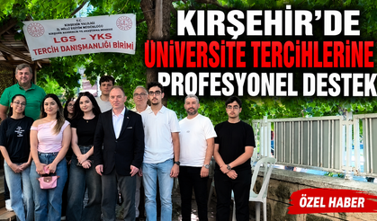 YKS Adaylarına Kırşehir'de Ücretsiz Tercih Desteği