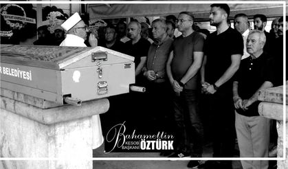 KESOB Başkanı Bahamettin Öztürk’ten Taziye Teşekkürü
