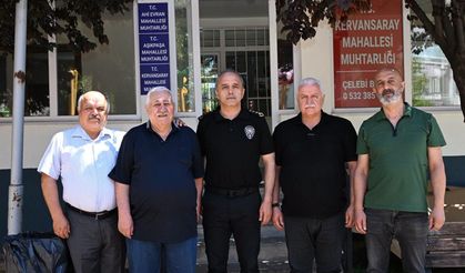 EMNİYET MÜDÜRÜ GÖRÜCÜ MUHTARLARLA BİR ARAYA GELDİ