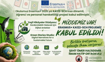 Ömer Halisdemir Ortaokulu’nun Erasmus Projesi Kabul Edildi
