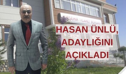 HASAN ÜNLÜ TİCARET BORSASI’NA ADAY