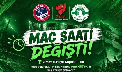 Kırşehirspor’un kupa maçının saati değişti