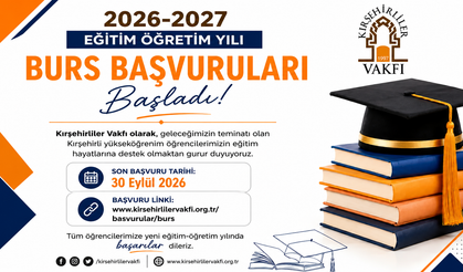 KIRŞEHİR ÜNİVERSİTE ÖĞRENCİLERİ İÇİN BURS BAŞVURULARI BAŞLADI