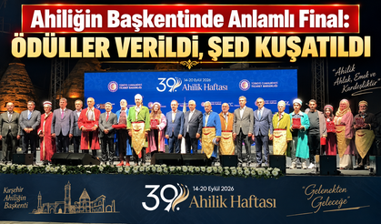 Ahiliğin Başkentinde Yılın Ahileri Ödüllerine Kavuştu