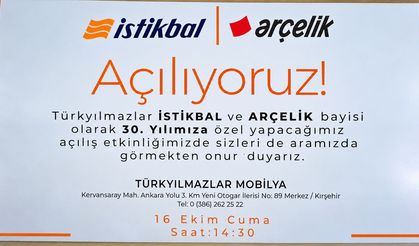 Kırşehir’de İstikbal ve Arçelik bayisi açılıyor