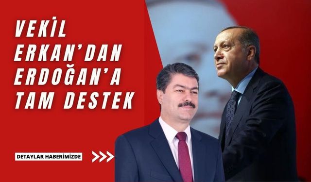 Vekil Erkan’dan Erdoğan’a destek