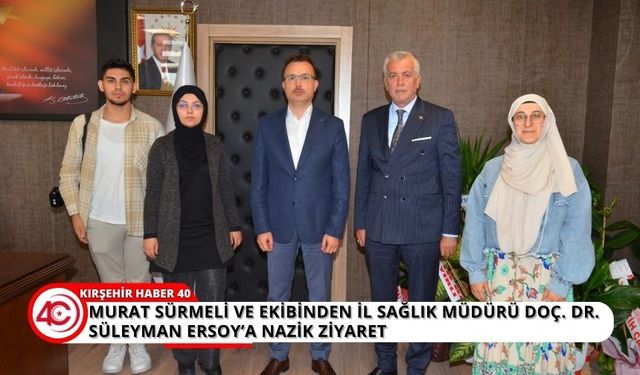 Gazetecilerden İl Sağlık Müdürü Ersoy'a tebrik ziyareti